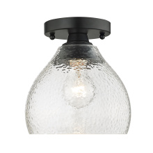 Golden 1094-SF BLK-HCG - Golden Lighting Ariella 1-light Semi-Flush Mount in Matte Black